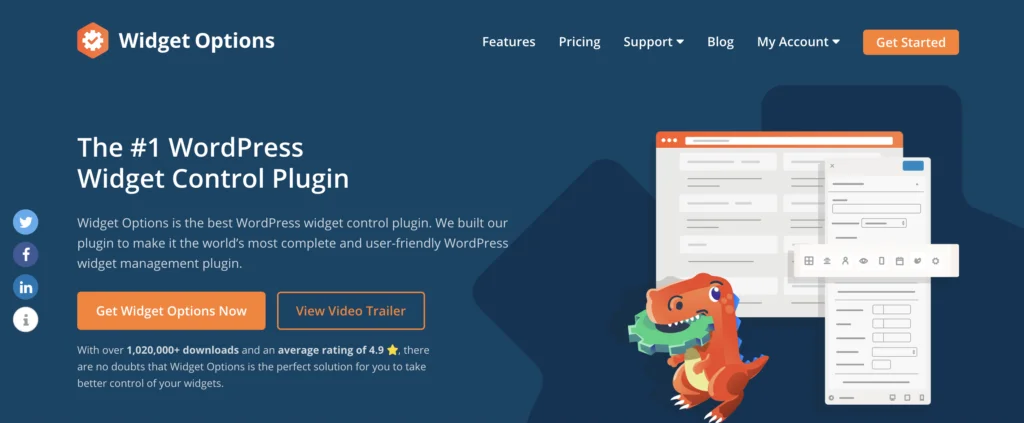 Widget Options sidebar plugins for WordPress