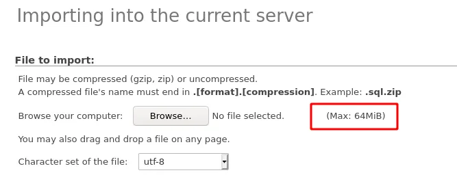 Cách tăng giới hạn upload/import phpMyadmin | Việt Nét